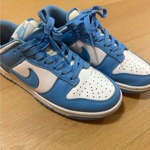 Nike Blue and White Dunks